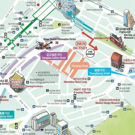 3Rooms 4Beds Kitchen Hongik Stn 3Min 首尔 Exterior photo